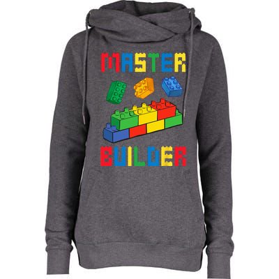 Brick Builder Funny Blocks Building Master Builder Toys Womens Funnel Neck Pullover Hood