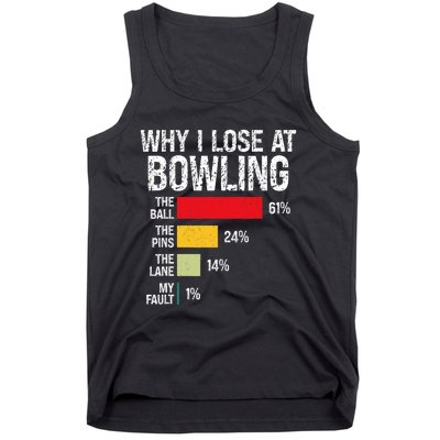 Bowling Bowler Funny Bowling Player Lover Team Pun Tank Top