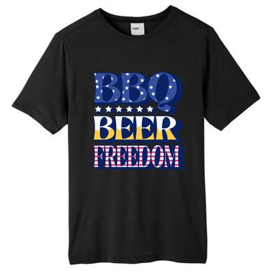 Bbq Beer Freedom Quote Gift Tall Fusion ChromaSoft Performance T-Shirt