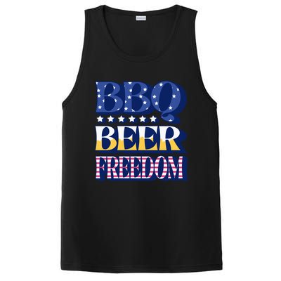 Bbq Beer Freedom Quote Gift PosiCharge Competitor Tank