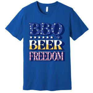 Bbq Beer Freedom Quote Gift Premium T-Shirt