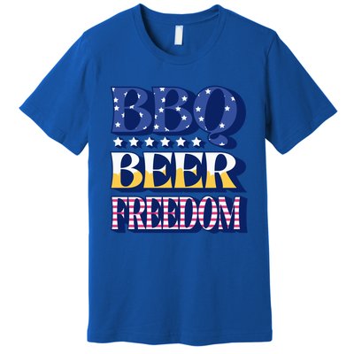 Bbq Beer Freedom Quote Gift Premium T-Shirt