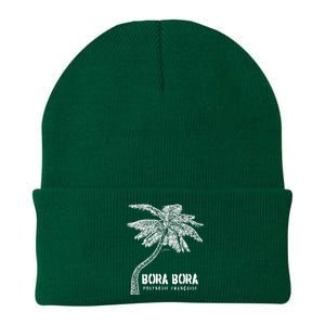 Bora Bora French Polynesia Palm Tree Knit Cap Winter Beanie