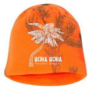 Bora Bora French Polynesia Palm Tree Kati - Camo Knit Beanie