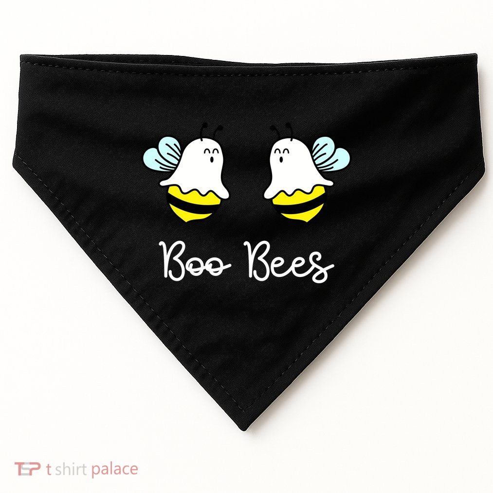 Boo Bees Funny Halloween USA-Made Doggie Bandana