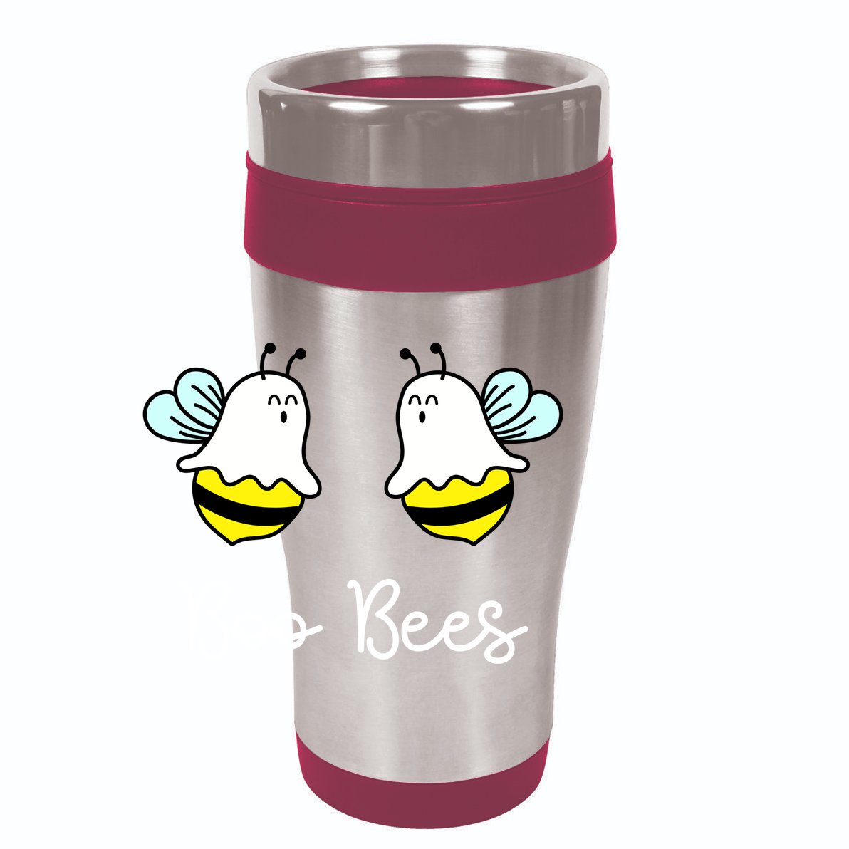 Boo Bees Funny Halloween 12oz Stainless Steel Coffee Mug