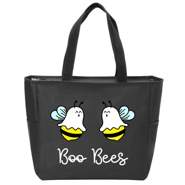 Boo Bees Funny Halloween Zip Tote Bag