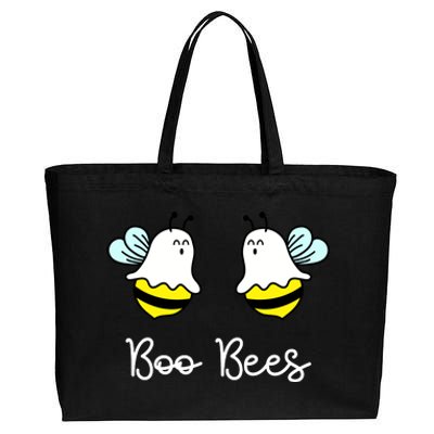 Boo Bees Funny Halloween Cotton Canvas Jumbo Tote