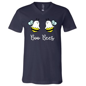 Boo Bees Funny Halloween V-Neck T-Shirt