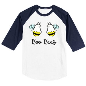 Boo Bees Funny Halloween Baseball Sleeve Shirt