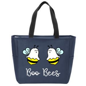 Boo Bees Funny Halloween Zip Tote Bag