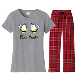 Boo Bees Funny Halloween Women's Flannel Pajama Set