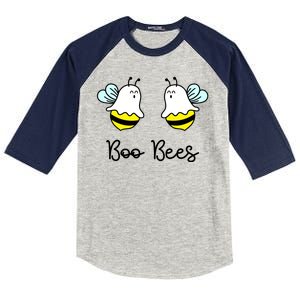 Boo Bees Funny Halloween Kids Colorblock Raglan Jersey