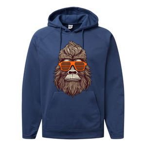 Bigfoot Birthday For Boy Cool Striped Animal Theme Party Performance Fleece Hoodie