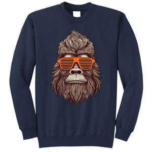 Bigfoot Birthday For Boy Cool Striped Animal Theme Party Sweatshirt