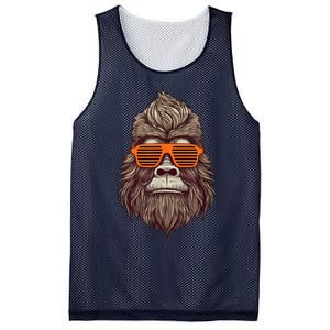 Bigfoot Birthday For Boy Cool Striped Animal Theme Party Mesh Reversible Basketball Jersey Tank