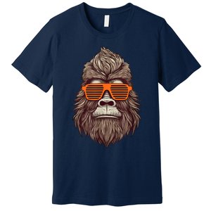 Bigfoot Birthday For Boy Cool Striped Animal Theme Party Premium T-Shirt