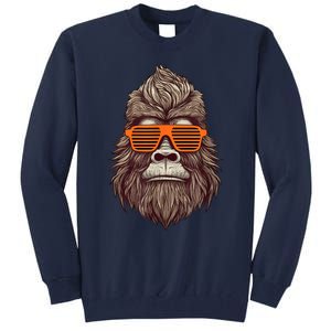 Bigfoot Birthday For Boy Cool Striped Animal Theme Party Tall Sweatshirt