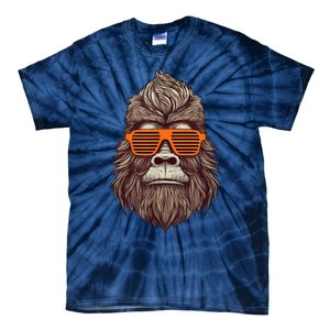 Bigfoot Birthday For Boy Cool Striped Animal Theme Party Tie-Dye T-Shirt