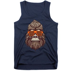 Bigfoot Birthday For Boy Cool Striped Animal Theme Party Tank Top