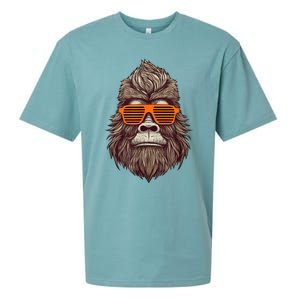 Bigfoot Birthday For Boy Cool Striped Animal Theme Party Sueded Cloud Jersey T-Shirt