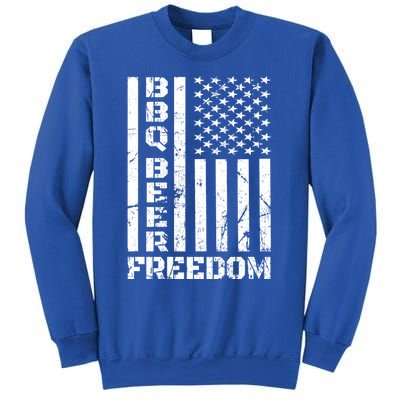 Bbq Beer Freedom Meaningful Gift American Usa Voting 2020 Great Gift Sweatshirt