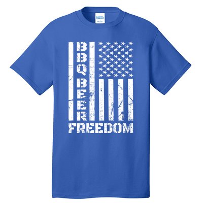 Bbq Beer Freedom Meaningful Gift American Usa Voting 2020 Great Gift Tall T-Shirt