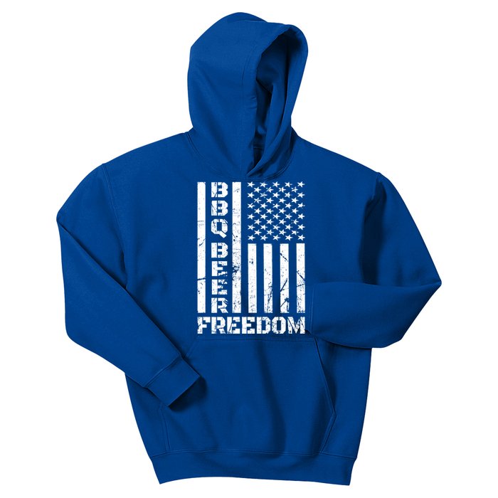 Bbq Beer Freedom Meaningful Gift American Usa Voting 2020 Great Gift Kids Hoodie