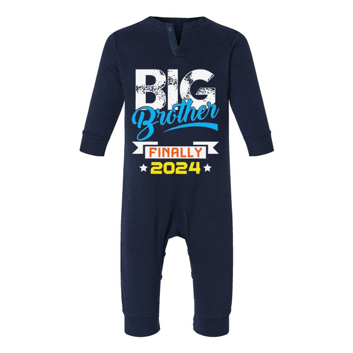 Big Brother Finally 2024 Pregnancy Announcement Baby Shower Infant Fleece One Piece