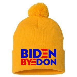 Biden Byedon Funny Politcal Anti Biden Pom Pom 12in Knit Beanie