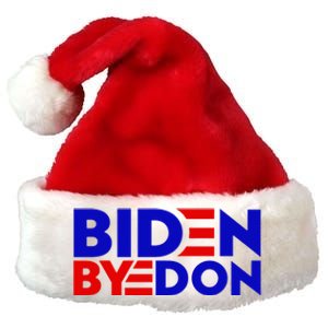 Biden Byedon Funny Politcal Anti Biden Premium Christmas Santa Hat