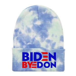 Biden Byedon Funny Politcal Anti Biden Tie Dye 12in Knit Beanie