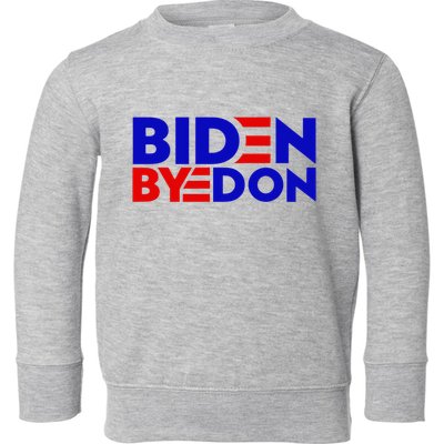 Biden Byedon Funny Politcal Anti Biden Toddler Sweatshirt