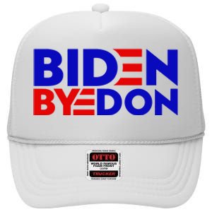 Biden Byedon Funny Politcal Anti Biden High Crown Mesh Back Trucker Hat