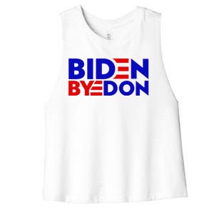 Biden Byedon Funny Politcal Anti Biden Women's Racerback Cropped Tank