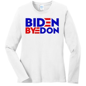 Biden Byedon Funny Politcal Anti Biden Ladies Long Sleeve Shirt