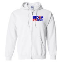 Biden Byedon Funny Politcal Anti Biden Full Zip Hoodie