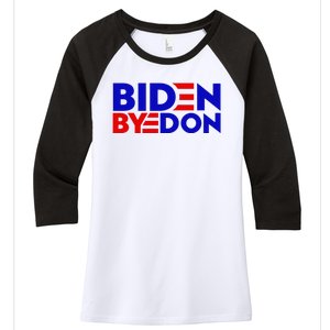 Biden Byedon Funny Politcal Anti Biden Women's Tri-Blend 3/4-Sleeve Raglan Shirt