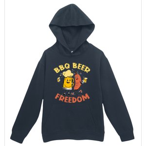 Bbq Beer Freedom Design For Barbecue And Beer Lovers Cool Gift Urban Pullover Hoodie