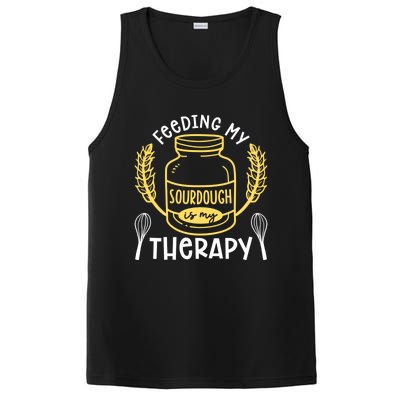 Bread Baking Feeding My Sourdough Is My Therapy Bread Baker Cool Gift PosiCharge Competitor Tank