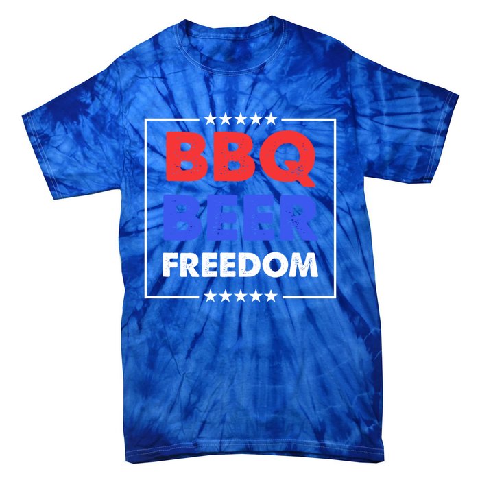 Bbq Beer Freedom Gift Bbq Beer Freedom Great Gift Tie-Dye T-Shirt