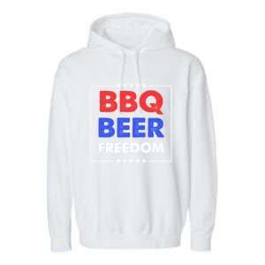 Bbq Beer Freedom Gift Bbq Beer Freedom Great Gift Garment-Dyed Fleece Hoodie