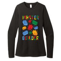 Brick Builder Funny Blocks Building Master Builder Womens CVC Long Sleeve Shirt