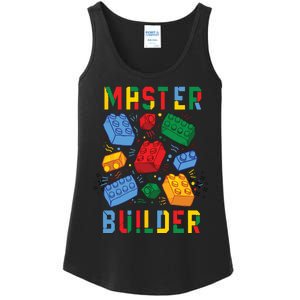 Brick Builder Funny Blocks Building Master Builder Ladies Essential Tank