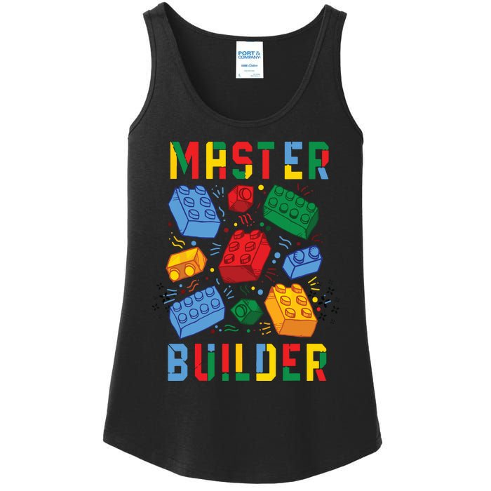 Brick Builder Funny Blocks Building Master Builder Ladies Essential Tank