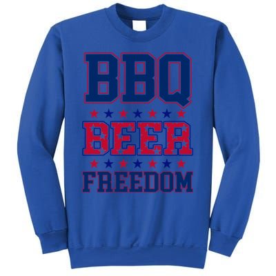 Bbq Beer Freedom Funny Republican Design Gift Sweatshirt