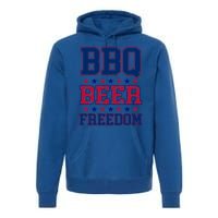 Bbq Beer Freedom Funny Republican Design Gift Premium Hoodie