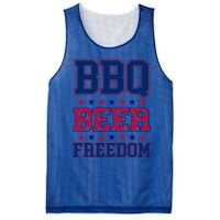 Bbq Beer Freedom Funny Republican Design Gift Mesh Reversible Basketball Jersey Tank