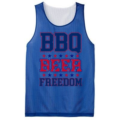 Bbq Beer Freedom Funny Republican Design Gift Mesh Reversible Basketball Jersey Tank