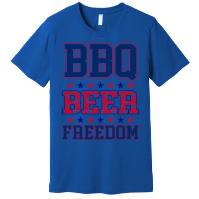 Bbq Beer Freedom Funny Republican Design Gift Premium T-Shirt